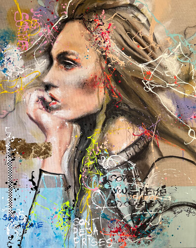 Soyez vous-meme van Astrid Stöfhas, Schilderij te koop op Singulart