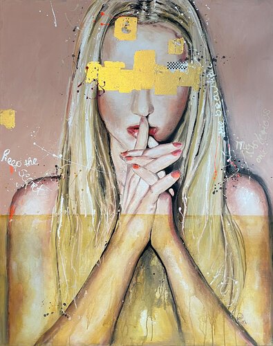 Keep the secret van Astrid Stöfhas, Schilderij te koop op Singulart