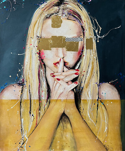 Secret Blue di Astrid Stöfhas, Pittura in vendita su Singulart