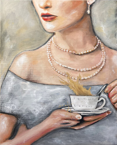 Toujours Cafe van Astrid Stöfhas, Schilderij te koop op Singulart
