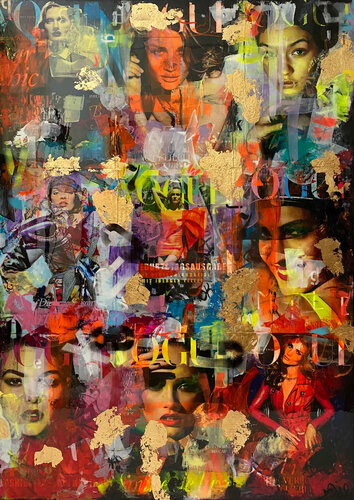Vogue GOLD di Astrid Stöfhas, Pittura in vendita su Singulart
