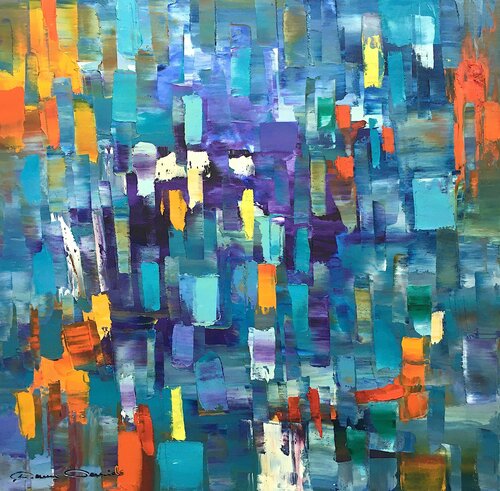 Blue sky full colors van Dam Domido, Schilderij te koop op Singulart