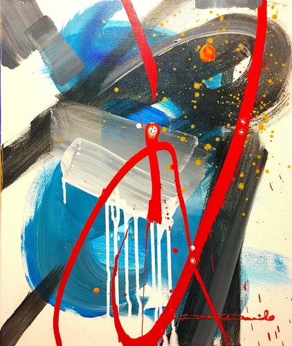 Yellow point van Dam Domido, Schilderij te koop op Singulart