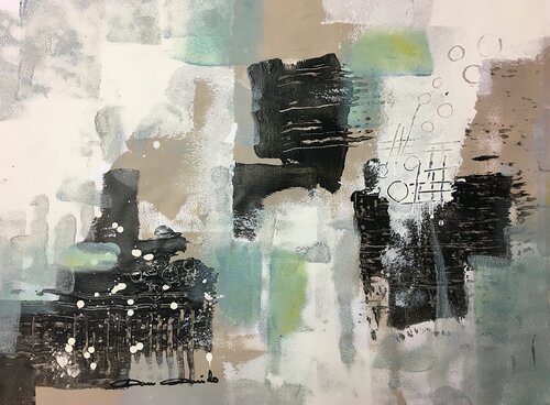 Snow in the city von Dam Domido, Werk auf Papier kaufen auf Singulart