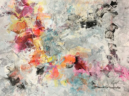 Abstraction 210 013 van Dam Domido, Werk op papier te koop op Singulart