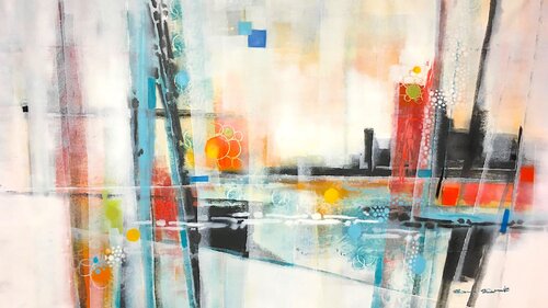 Secret city par Dam Domido, Peinture en vente sur Singulart