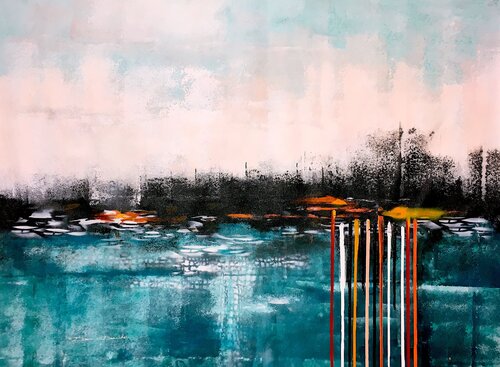 Pink sky van Dam Domido, Schilderij te koop op Singulart