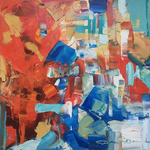 Positive energy van Dam Domido, Schilderij te koop op Singulart