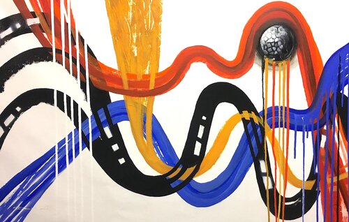 Color Fiilms van Dam Domido, Schilderij te koop op Singulart