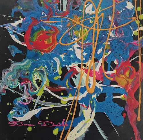 Yellow graff by Dam Domido, Painting for Sale on Singulart