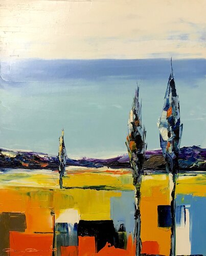 Lavenders van Dam Domido, Schilderij te koop op Singulart