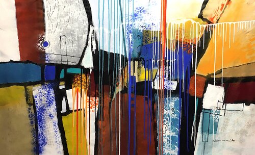 Step by step van Dam Domido, Schilderij te koop op Singulart