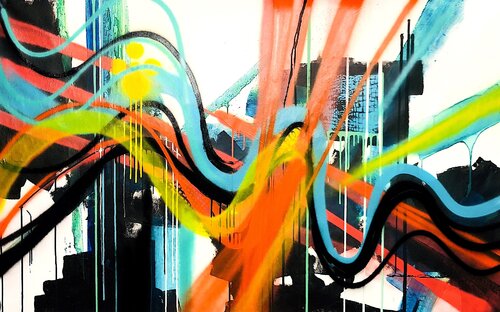 Urban graff van Dam Domido, Schilderij te koop op Singulart