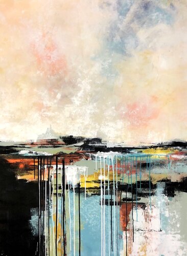 Paysage semi figuratif van Dam Domido, Schilderij te koop op Singulart