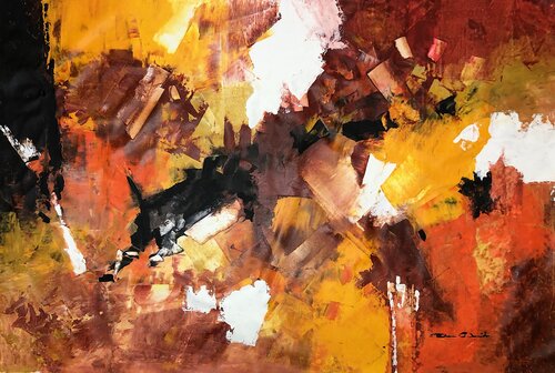 When the sun sets... van Dam Domido, Schilderij te koop op Singulart