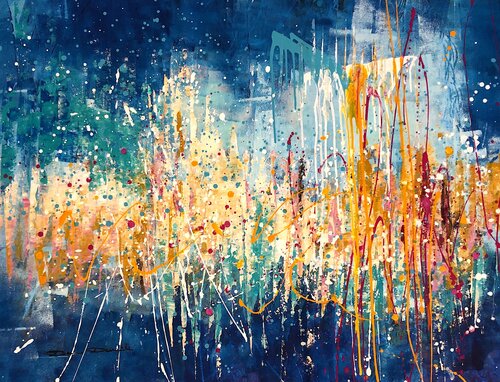 Abstract landscape von Dam Domido, Malerei kaufen auf Singulart