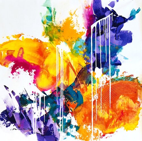 Intense abstraction von Dam Domido, Malerei kaufen auf Singulart