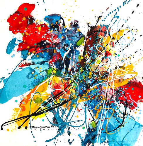 Lunga vita al color von Dam Domido, Malerei kaufen auf Singulart