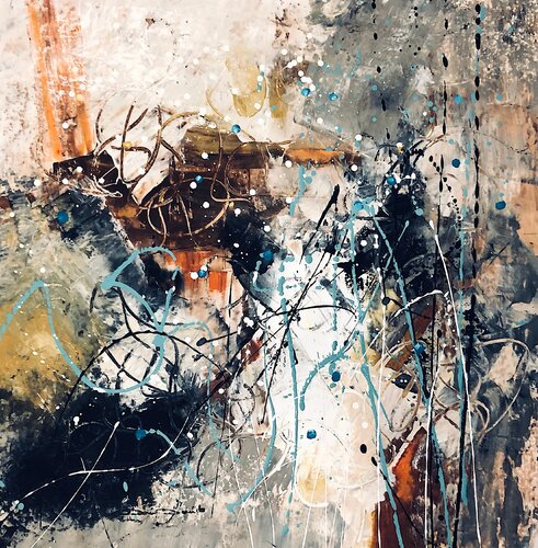 Douce abstraction van Dam Domido, Schilderij te koop op Singulart