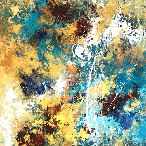 L'or de la Méditerranée van Dam Domido, Schilderij te koop op Singulart