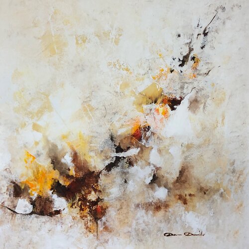 Yellow stone by Dam Domido, Painting for Sale on Singulart