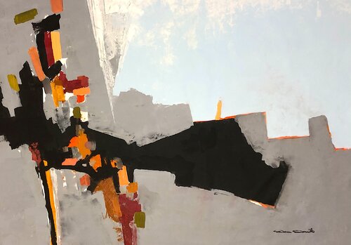 Ombres et lumière sur le Fort Carré d'Antibes par Dam Domido, Peinture en vente sur Singulart