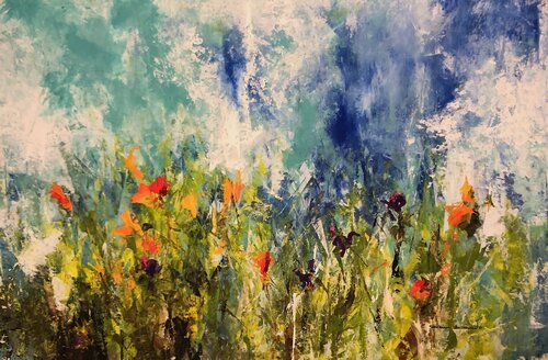 Iris sauvages de Dam Domido, Pintura a la venta en Singulart