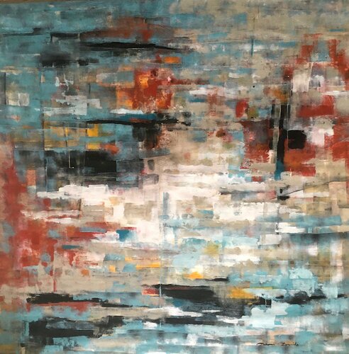 Water city van Dam Domido, Schilderij te koop op Singulart
