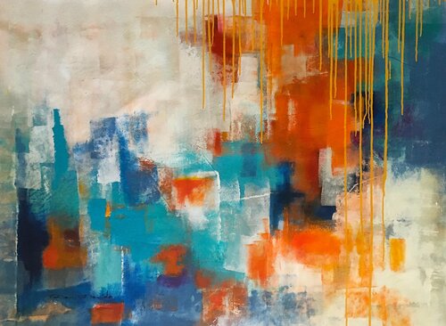 Larmes de joie van Dam Domido, Schilderij te koop op Singulart