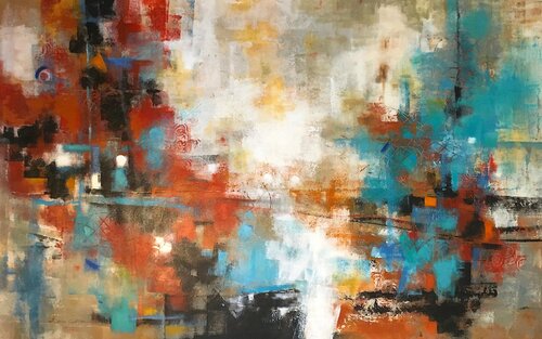 Abstraction 190 442 van Dam Domido, Schilderij te koop op Singulart