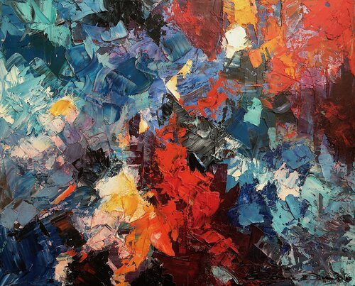 Pulsation lumineuse van Dam Domido, Schilderij te koop op Singulart