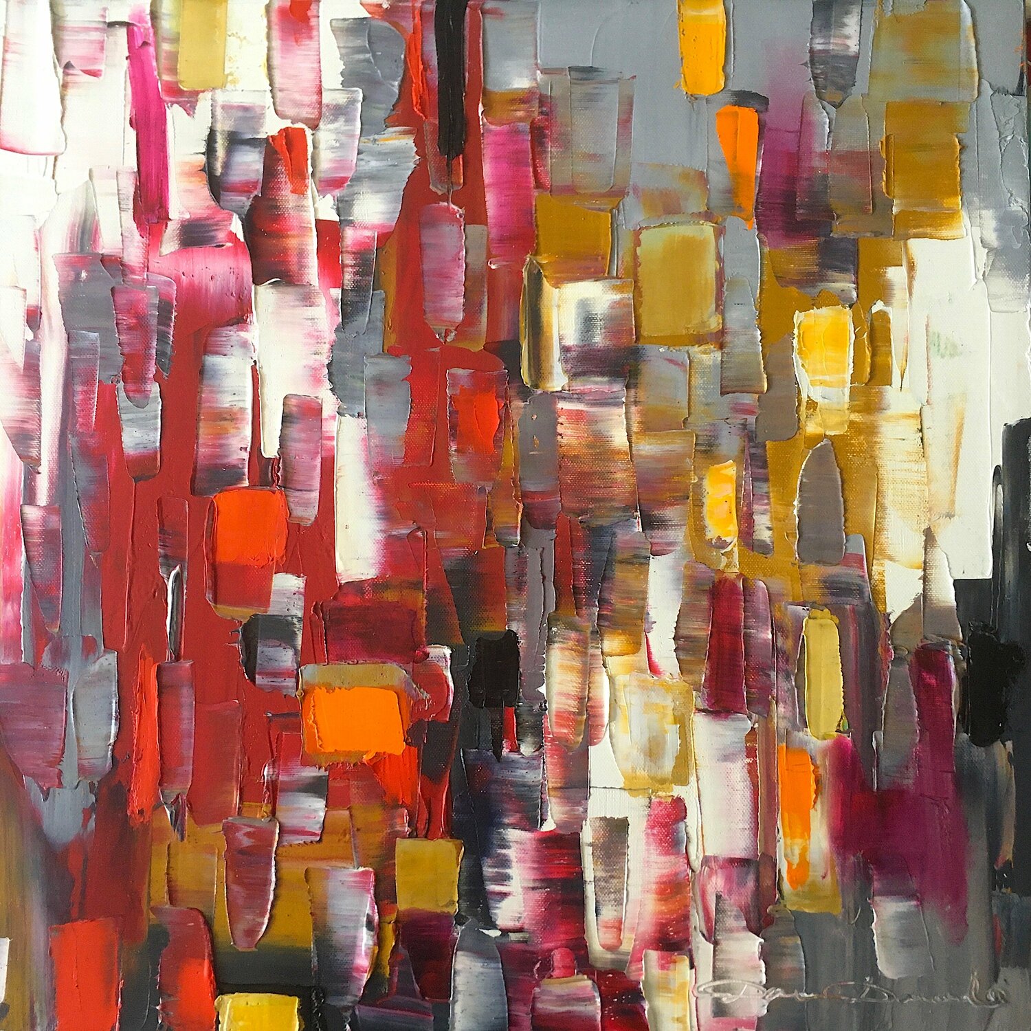 Abstraction colorée Dam Domido