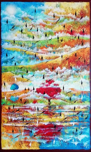 Savourez l'instant présent. di Veronique Peytour, Pittura in vendita su Singulart