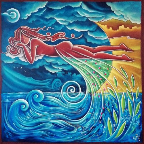 Savoir voler, Savoir rêver. par Veronique Peytour, Peinture en vente sur Singulart