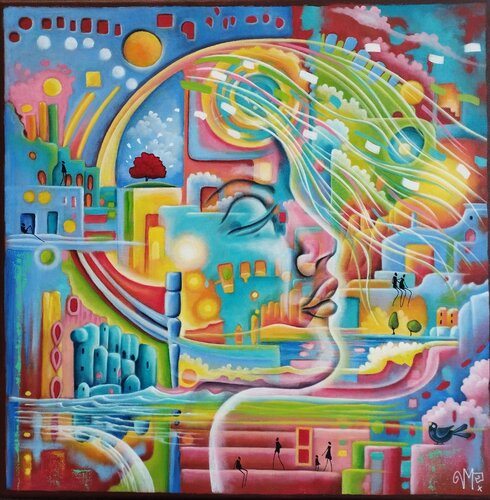 Dans nos rêves par Veronique Peytour, Peinture en vente sur Singulart