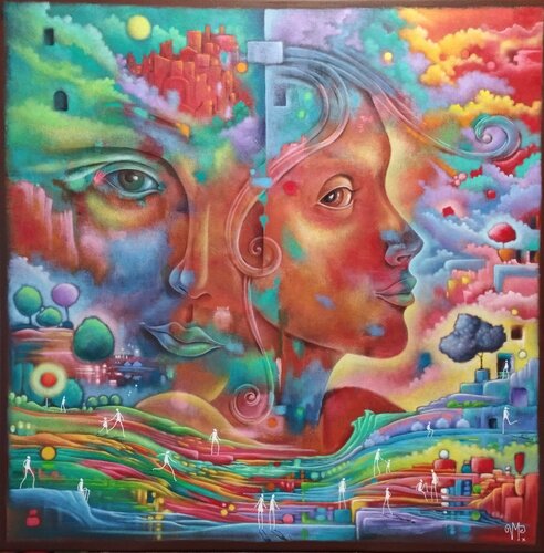 Ceux qui s'aiment simplement von Veronique Peytour, Malerei kaufen auf Singulart