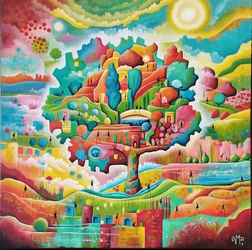 Tout près de chez vous di Veronique Peytour, Pittura in vendita su Singulart