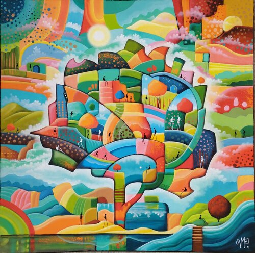 Arc en ciel de vies von Veronique Peytour, Malerei kaufen auf Singulart