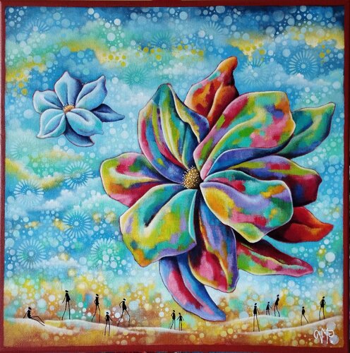Le pouvoir des fleurs di Veronique Peytour, Pittura in vendita su Singulart