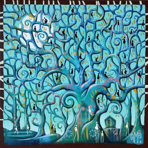 Visite chez les Arbres. von Veronique Peytour, Malerei kaufen auf Singulart