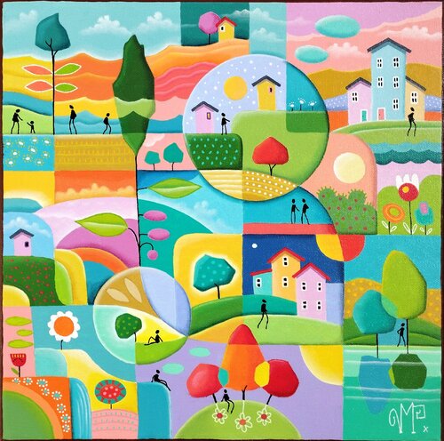 Un air de bonheur by Veronique Peytour, 油畫 for Sale on Singulart