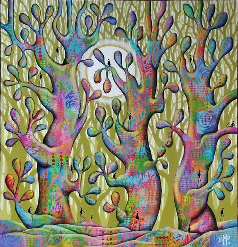 La danse de la forêt par Veronique Peytour, Peinture en vente sur Singulart