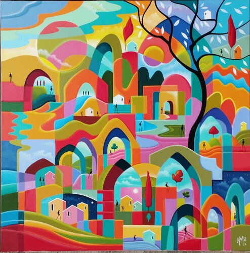 Là où il fait bon vivre par Veronique Peytour, Peinture en vente sur Singulart