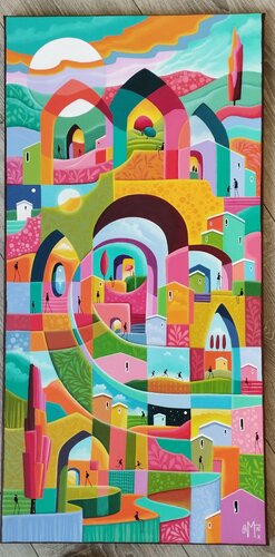 Étincelle de bien être by Veronique Peytour, 油畫 for Sale on Singulart