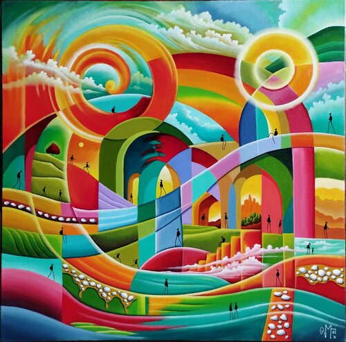 Horizon intérieur par Veronique Peytour, Peinture en vente sur Singulart
