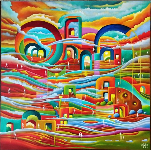 Cheminement vers l'ailleurs von Veronique Peytour, Malerei kaufen auf Singulart