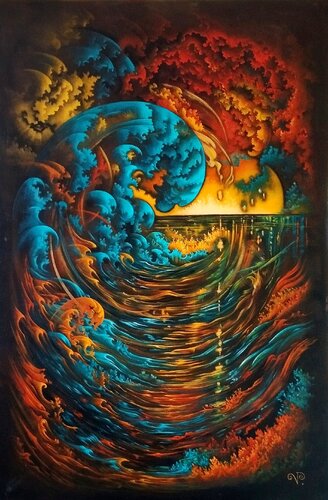 Les filles de Thétis von Veronique Peytour, Malerei kaufen auf Singulart