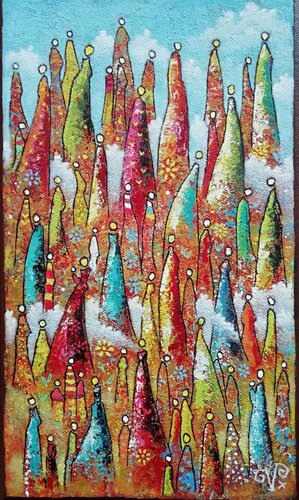 La vie en couleur von Veronique Peytour, Malerei kaufen auf Singulart