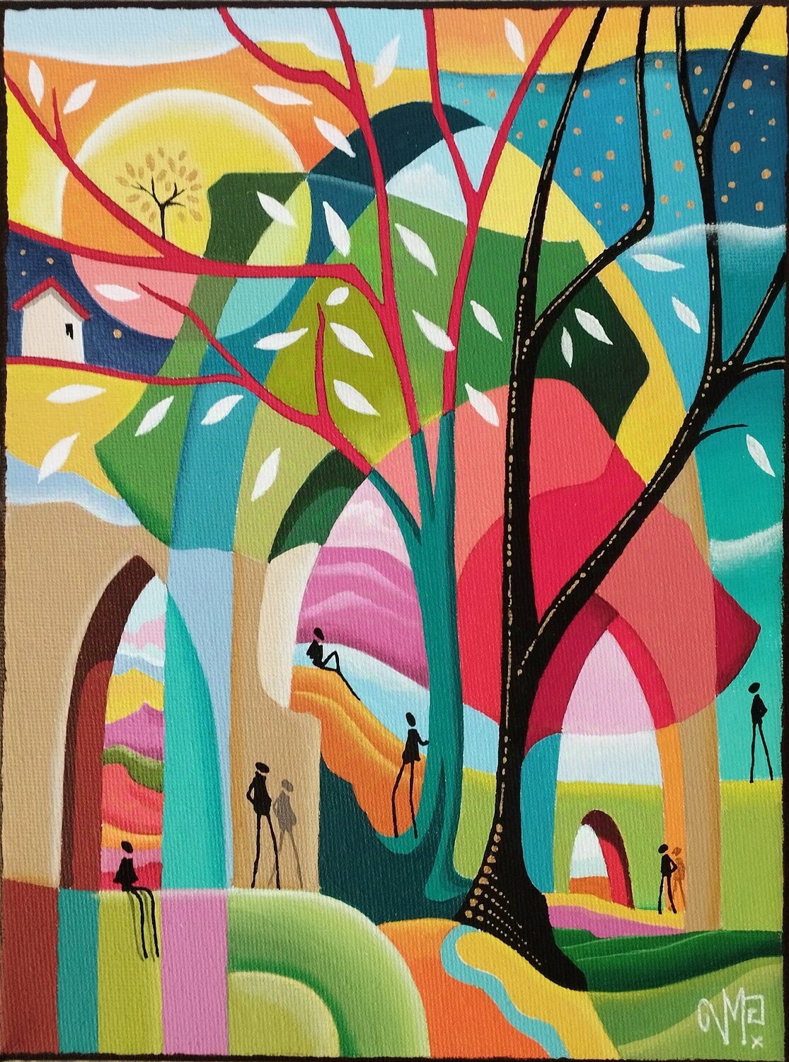 Paysage en poésie Veronique Peytour Originalgemälde zu verkaufen