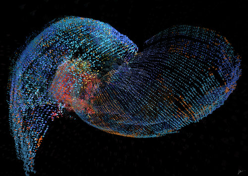 Blue di Christine Vannier, Altri media in vendita su Singulart
